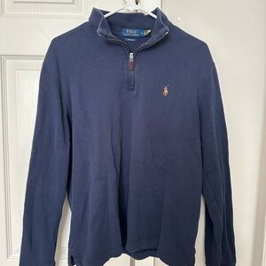 Polo by Ralph Lauren Navy Blue Quarter-Zip Shirt